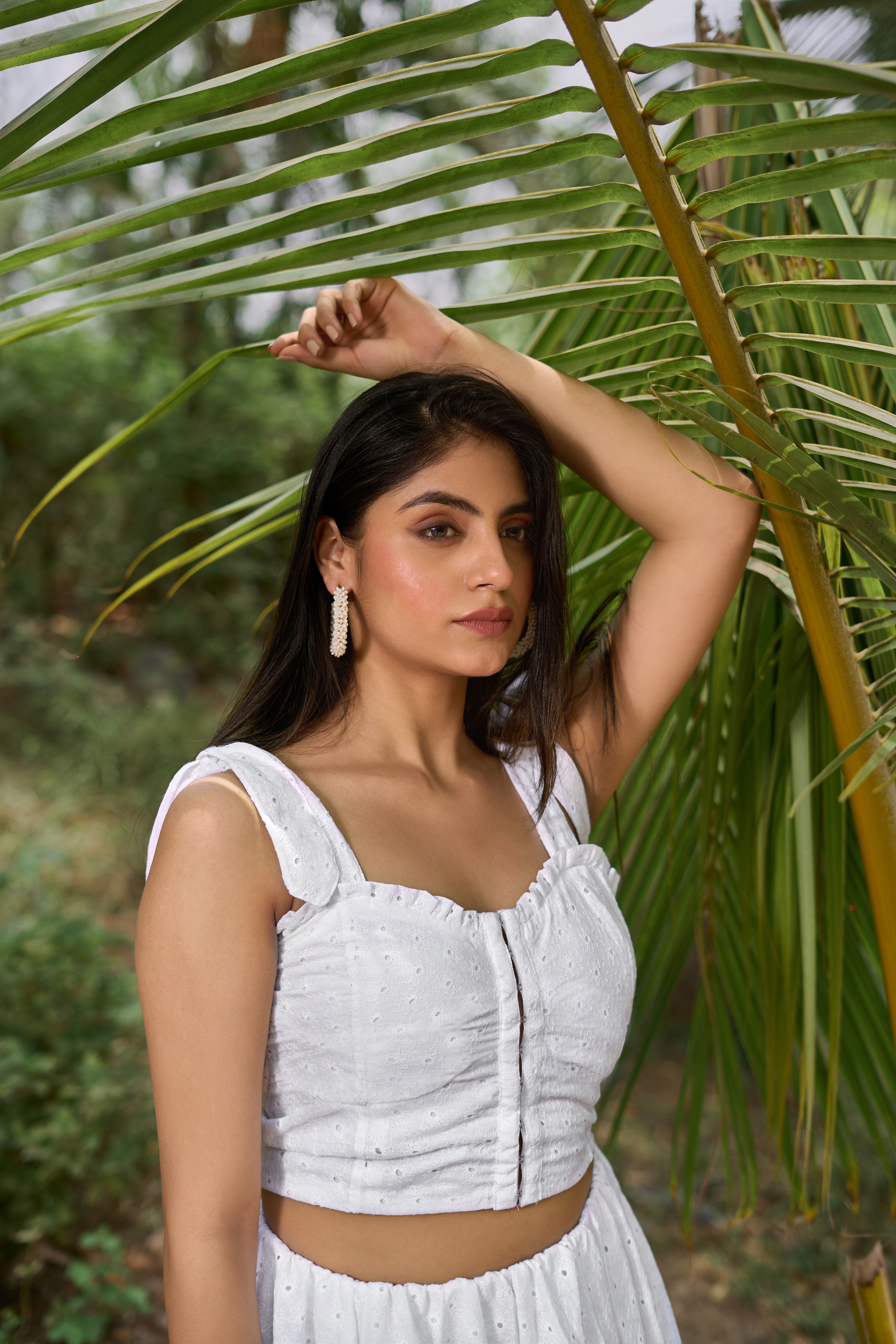Sheetal Crop Top and Bubble Skirt Set