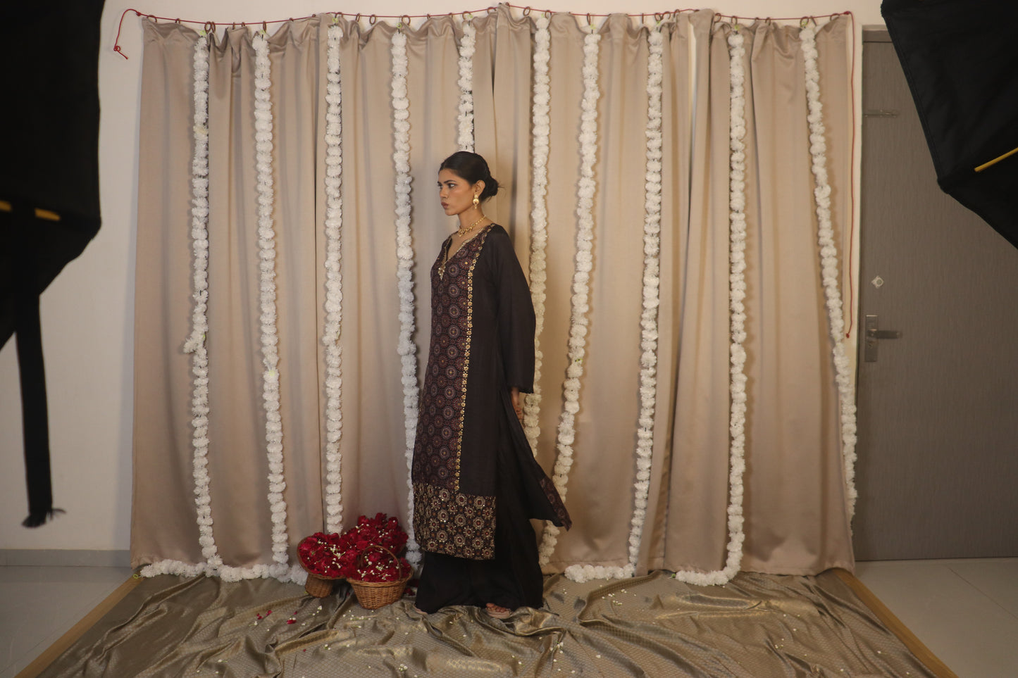 Ajrakh Naksha Kurta Set