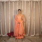 Peach Chitra Anarkali Set