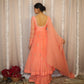 Peach Chitra Anarkali Set