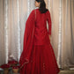 Red Gulmohar Lehenga Set