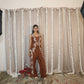 Brown Zariya Lehenga Set