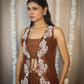 Brown Zariya Lehenga Set